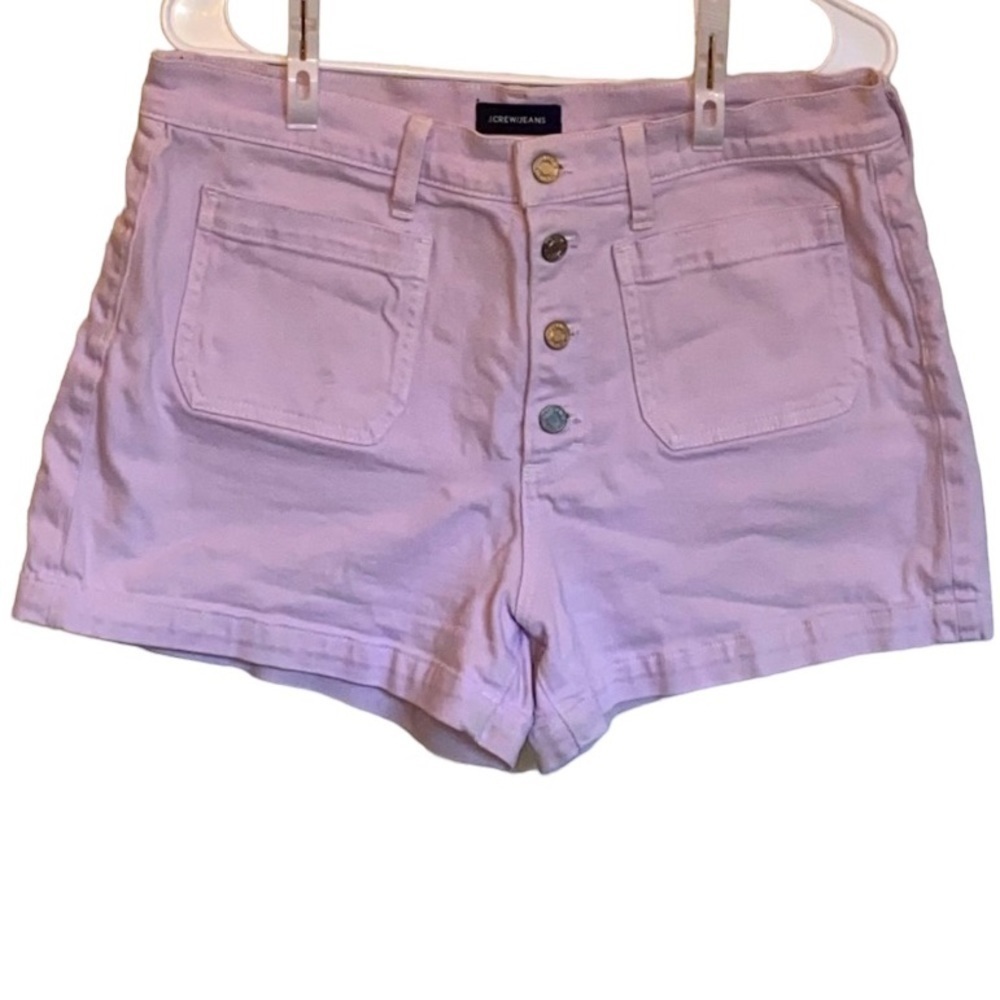 J. Crew Lilac Cotton Jean Shorts